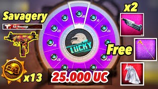 Spending 25.000 UC For Upgrade Uzi - Savagery LV4 | Get Mythic Items Free |  So Lucky Version