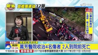 萬芳醫院收治4名傷者 2人到院前死亡│中視新聞 20170214