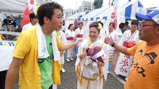 よさこい祭り高知駅前演舞場（２日目）インタビュー　逢坂夢帆