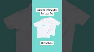 Supreme Tiffany \u0026 Co. Box Logo Tee Real vs Fake 💍 Would you have caught the differences?