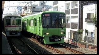 京王8000系 8713編成 [高尾PR編成]  特急 新宿行き @ 明大前駅