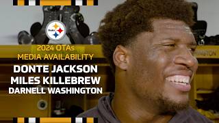 Donte Jackson, Miles Killebrew, Darnell Washington Media Availability (May 30) | Pittsburgh Steelers