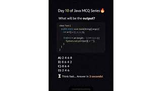 Which Will be output? #corejava #interviewquestions #programming #java4quicklearning