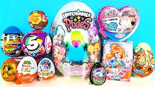 СЮРПРИЗ MIX! Hatchimals Pixies, Winx Club, Куклы LOL, Тролли, Машинки Welly Unboxing Kinder Surprise