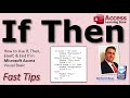 If, Then, ElseIf, Else, End If - Conditional Statements in Microsoft Access VBA (Visual Basic)