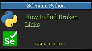 How to find broken links in selenium python | Selenium Python Tutorial