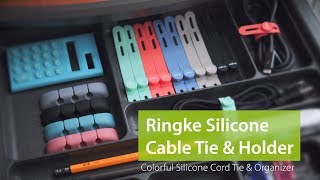 Get your life and cables together! Ringke Silicone Cable Tie \u0026 Holder