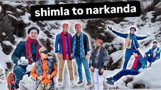 Shimla to narkanda snowfall  narkanda himachal pradesh narkanda #shimla #himachalpradesh