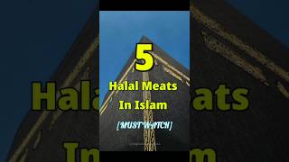 5 Halal Meats In Islam|#halal #islam #allah #ytshorts #shorts