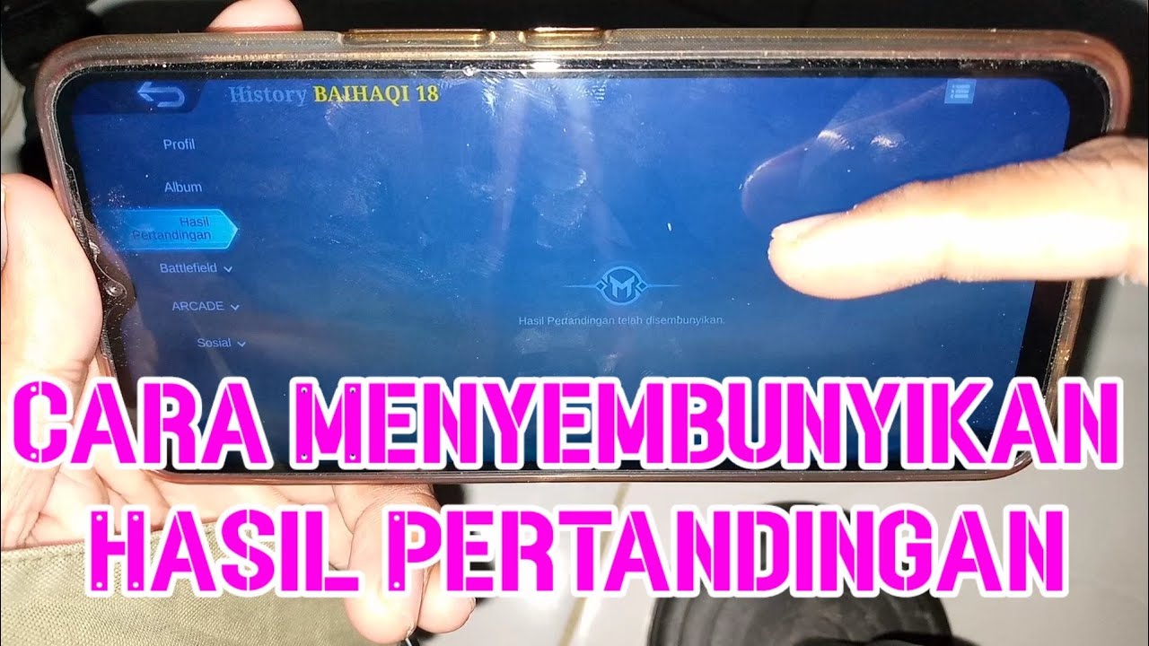 Cara Menyembunyikan Hasil Pertandingan Mobile Legends Bang Bang - YouTube