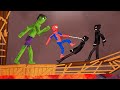 Spider-Man and Hulk vs Crime on Lava in People Playground