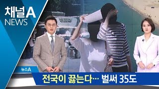 때이른 폭염에 벌써 35도…해수욕장 인파 ‘북적’