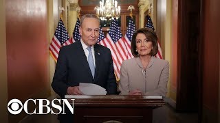 Nancy Pelosi and Chuck Schumer speak after State of the Union is postponed, live stream