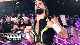 Rollins plays mind games with Bálor during his SummerSlam entrance: SummerSlam 2023 Highlights