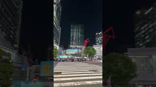 Shibuya famous crossing at night | Shibuya crossing at busy time #japaneserestaurant #food #tokyofoo