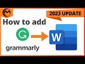 How to add Grammarly to Microsoft Word UPDATE 2023