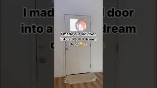 I made a $2000 dream wood door for LESS!! 😱🤯 #diy #home #interiordesign