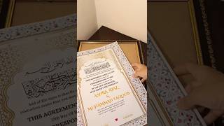 Alhamdulillah Delivered ❤‍🔥😇Beautiful Nikkah Frame || Nikkah Frame || SidArt World #sidartworld