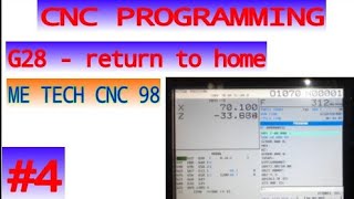 #4 G28 - home position code cnc programming || cnc programming ||