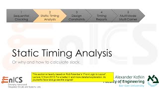 DVD - Lecture 5c: Static Timing Analysis (STA)