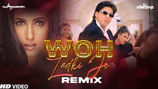 Woh Ladki Jo - DJ Vinisha & DJ Abhishek Remix | Shahrukh Khan & Twinkle Khanna | Baadshah