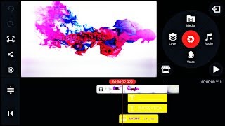 Colorful smoke text animation intro | Kinemaster video editing | 3d text | Tutorial