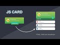 Profile Card Using HTML CSS & JavaScript | Animated Profile Card in JavaScript