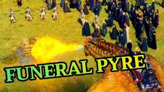 House Of The Dragon ~ Targaryens Funeral Pyre Of Queen Aemma Scene \