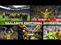 Erling Haaland Emotional Goodbye to Borussia Dortmund Fans after his last match | Haaland Farewell