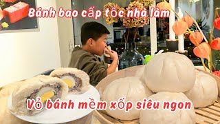 Làm Bánh Bao cấp tốc không cần ủ bột vỏ bánh mềm xốp siêu ngon