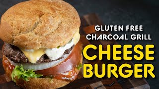 Classic Cheeseburger on a Charcoal Grill with 2 Sauces | Gluten Free | gf explorers