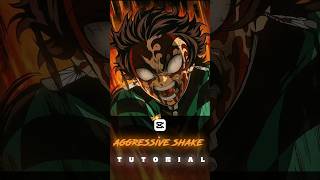 Aggressive shake tutorial Capcut #capcut #capcuttutorial #animeedit