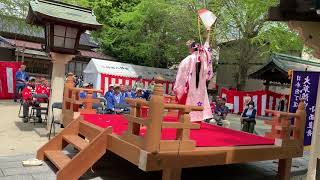 平成３１年４月１３日　二日市八幡宮神楽舞（浦安の舞・朝日舞）