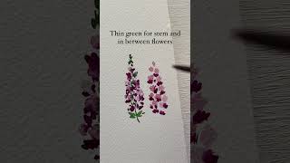 Easy watercolor lavender