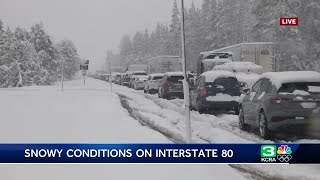 California Spring Storm Coverage | I-80, Highway 50 closed amid Sierra spinouts on Saturday