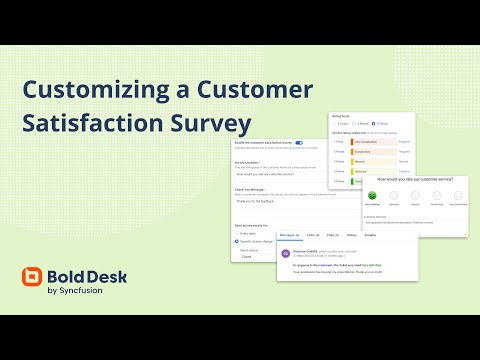 Customize a customer satisfaction survey