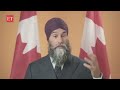 he let canadians down... jagmeet singh vows to end liberal govt s reign after trudeau resigns