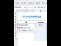 excel créer une numérotation automatique avec la fonction sequence