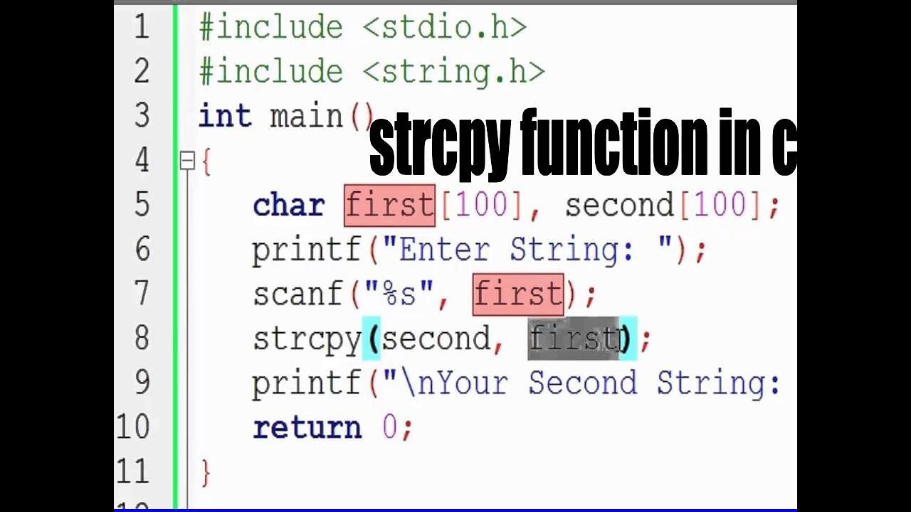 Strcpy си