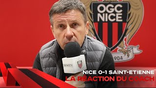 La réaction d'Adrian Ursea après Nice-Saint-Etienne (0-1)