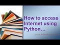 How to Access Website using Python || urllib in Python || Python urlib || urlib