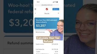 Estimate your tax refund fast! Just enter a few details in our tax calculator 😎 #refundseason