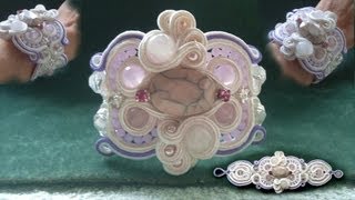 Beading4perfectionists : Swarovski's around the candywrapper : Soutache part 2 beading tutorial