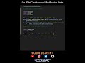 Get File Creation and Modification Date in Python | Python Examples | Python Coding Tutorial