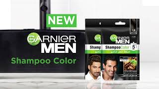 How to cover Grey hair? Try Garnier Men Shampoo Color! In 5 mins only!