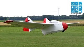 FAUVEL AV-361 M 1:2,5 RC SCALE GLIDER TOWING SEGLERSCHLEPP KA-WI-TECH AIRSHOW FLIGHT