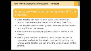 Iterator -- a powerful but underappreciated pattern