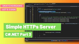 Create a Simple HTTPs Server Part 3 | Visual C#.NET | SSL Server