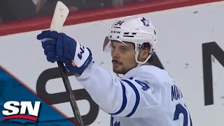 Maple Leafs' Auston Matthews Gets MVP Chants After Scoring Hat Trick vs. Flames