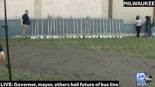 LIVE: Officials break ground on new east-west rapid bus route